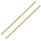 1/4 Inch Brass round Rod, 2Pcs Solid round Brass Rod Lathe Bar Stock, 11.8 Inch