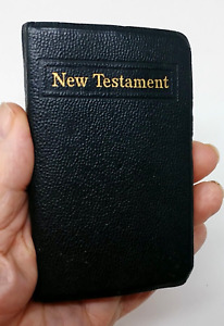 Vintage pocket NEW TESTAMENT American Bible Society KJV 1953 Mini Small Edition