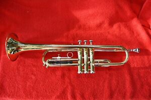 Getzen 300 Series Brass Trumpet with Mouthpiece and Soft Case, Used