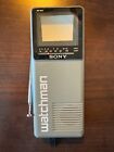 Vintage Sony Watchman FD-10A B&W Handheld TV VHF/UHF Antenna - Tested. Works.