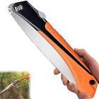 Folding Hand Saw Pruning 9 Inch Blade for Camping Wood Cutting SK-5 Steel Garden