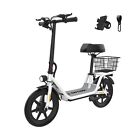 Gotrax FLEX Electric Scooter with Seat for Adult, 18.6Miles Range&15.5Mph New