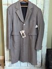 NWT WAH MAKER by Scully Wool Coat 44 Men Gray Retro Western Trench Coat Duster