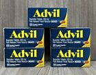 5 Advil Ibuprofen Tablets, 200mg Pain Reliever/Fever Reducer 100 Coated Caplets