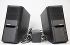 Bose MediaMate Powered Computer Speakers, Black, with Power Supply, Working.