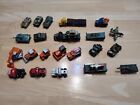 Lot 25 Vehicles/ Trailers  Micro Machines Construction  Military Semis Truck
