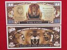 New ListingThe LION: King of the Jungle; Panthera Cat ~ $1,000,000 One Million Dollar Bill