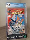 Web of Spider-man #36 CGC 9.4 White Pages 🔑1st Appearance Tombstone 1988 Marvel