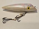 SILVER HORDE 5 Inch Vintage Salmon Plug With Trailing Hook Fishing Lure Rainbow