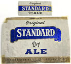 Vintage Foil Standard Dry Ale  Beer Bottle Label Rochester New York & Neckband
