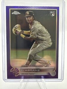 2022 Topps Chrome Update CJ Abrams RC Purple Rookie Debut Padres Nationals