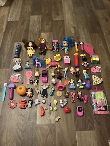 Huge Lot Of 71 Girl Toys ( Minnie Mouse, McDonald Toys, Frozen)