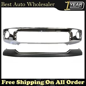 New Front Bumper and Bumper Cover chrome For 2007-2013 Toyota Tundra