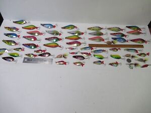 50+ Salmon Trout Walleye Bass Pike Trolling Spoons Spinners Fishing Lures Lot