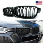 Pair Gloss Black Front Kidney Bumper Grille Grills for BMW F30 328i 335i 2012-16 (For: More than one vehicle)