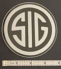 Sig Sauer Pistol Handgun Firearm Tactical Round Sticker Decal Gray & Black