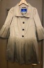 Burberry Blue Label Trench Coat A-Line Size 36 Cotton Beige From Japan
