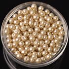 4mm/6mm/8mm Round Pearl Glass DIY Loose Spacer Beads Wholesale Lot