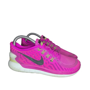 Nike Women's Free 5.0 Fuchsia Flash Black-Pink Pow-Hot Lava 724383-501 Size 7.5