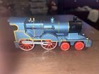 Pmt Holdings Ltd In Diecast Blue Pull Back & Let Go Wind Up Toy Train - WORKS!