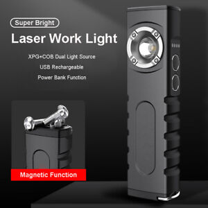 Super Bright LED Rechargeable Work Light Magnetic Flashlight Torch Camping Lamp
