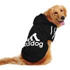 Adidog Pet Dog Cute Clothes Tracksuit Hoodie Coat 4Legs Jumpsuit  2Legs Pullover