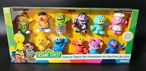 Sesame Street Deluxe Figure Set New in the Box