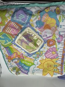 Vintage 1994 Cabbage Patch Kids Surprise Baby Swaddle Blanket Growth Chart