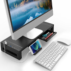 Monitor Stand Riser,  Foldable Computer Monitor Stand for Desk with USB 3.0 and