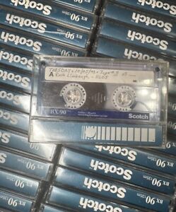 Lot: 10 Vintage USED Scotch BX90 90-Minute Audio Cassettes Tapes Sold As Blank