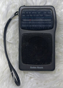 Vintage Radio Shack Portavision Pocket Radio AM/FM Analog TV Band Tested