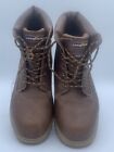 Good Year Mens Work Boots Size 11W Brown Maverick Steel Toe Shoes