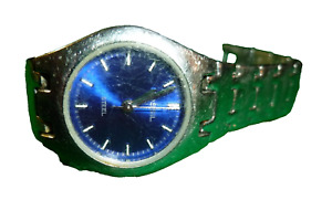 Women's FOSSIL Blue Silver Tone All Steel Diver Style Watch
