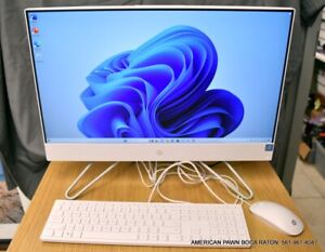 HP 23.8  All-in-One Computer  FHD Touch Pentium 8GB RAM 256GB SSD Starry White
