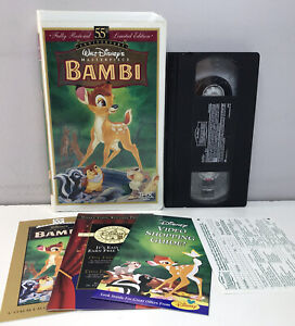 Disney Bambi VHS Video Tape 55th Anniversary Limited Masterpiece Collection RARE