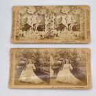 New ListingStereograph Photos Lot of 2 President McKinley & Wife Mansion Washington DC Pic
