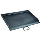 Camp Chef Griddle 16 in. x 24 in. Seasoned Steel High Sides Grease Drain Handle
