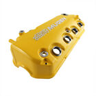 Yellow MUGEN Sty Racing Engine Valve Cover For Honda Civic D16Y8 D16Y7 VTEC SOHC (For: Honda)