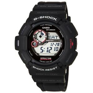 Casio Men's Watch G-Shock World Timer Alarm Digital Dial Resin Strap G9300-1