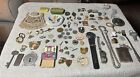 Vintage Junk Drawer Lot, Medals Tokens, Antique Coin Purses Match Cases? Cuff Li