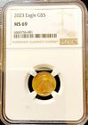 2023 $5 American Gold Eagle 1/10 oz Coin - NGC MS69 - Combined Shipping