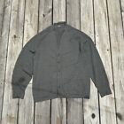 Vintage Mens Gray 100% Pure Cashmere Cardigan Sweater Size L Made in Scotland