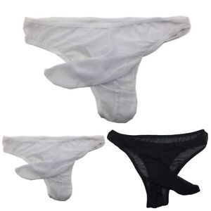 Hot Sale All Seasons Daily Mens Underwear Briefs Lingerie Mesh Sexy Thong
