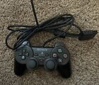 New ListingSony PS2 BLACK Wired Controller OEM DualShock PlayStation 2 AUTHENTIC