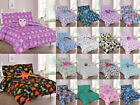 6/8-PC PRINTED COMFORTER BEDDING BED SET FOR KIDS AND TEENS WITH FURRY TEDDY