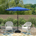 Blue Garden Beach Swim Table Outdoor 9ft Patio Umbrella with Crank and Tilt