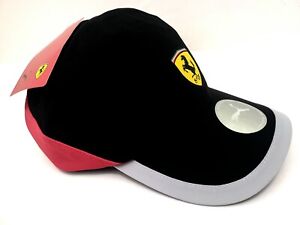 Puma Cap Hat Men's Ferrari Color BLACK AND RED (ORIGINAL WITH TAGS)