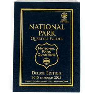 National Park Quarters Deluxe Ed. Whitman Folder 2010-2021 w/ Completed 1st Page