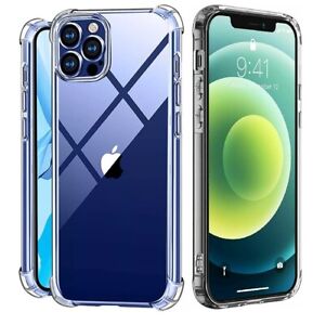 For iPhone 15 14 13 12 11 Pro Max Mini XS XR 8 Plus Clear Case Shockproof Cover