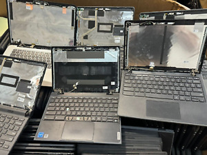 Lot of 50 Chromebook MIX of Dell, Lenovo,Acer, Hp,  4GB, 16GB  *for parts*